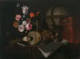 Alexander Coosemans, Vanitas with a bouquet
