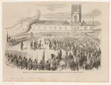 Jules Worms, Réception de S.A.I. et R. le grand-duc Maximilien d'Autriche, dans le port de Toulon, le 29 août 1855