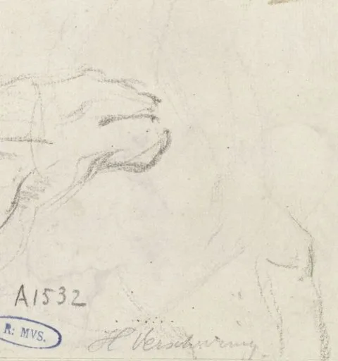 Hendrik Verschuring, Schetsen van het hoofd van een paard