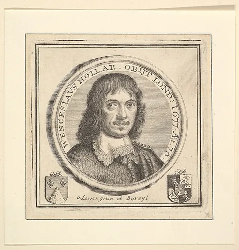 George Vertue, Bust of Hollar in a Circular Frame (published in Vertue's, Description of the Works of the Ingenious Delineator & Engraver, Wenceslaus Hollar)