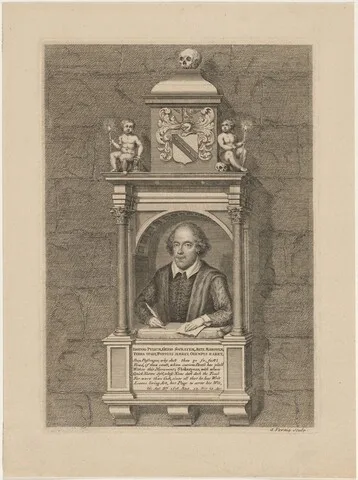 George Vertue, Shakespeare Monument in Church at Stratford-on-Avon