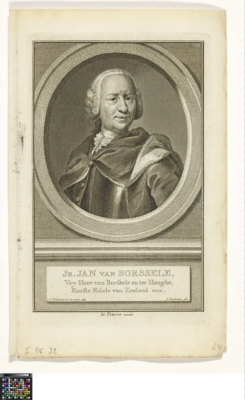 Isaak Tirion, Portrait of Jan van Borssele