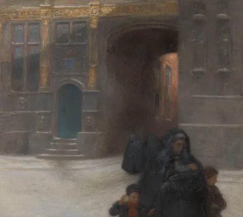 Frantz Charlet, Gilded Houses or The Civil Registry on the Burg in Bruges