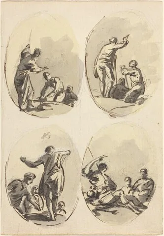Sawrey Gilpin, Four Oval Compositions