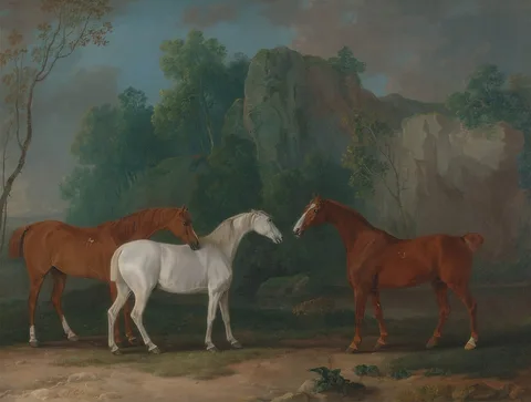 Sawrey Gilpin, Three Hunters in a Rocky Landscape