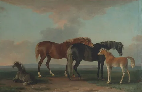 Sawrey Gilpin, Mares and Foals, facing right