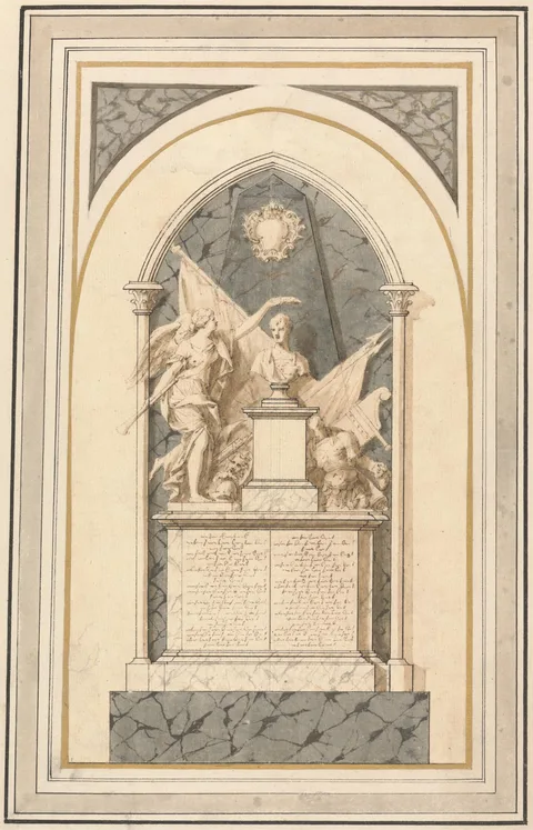 John Michael Rysbrack, Admiral Vernon's Monument in Westminster Abbey