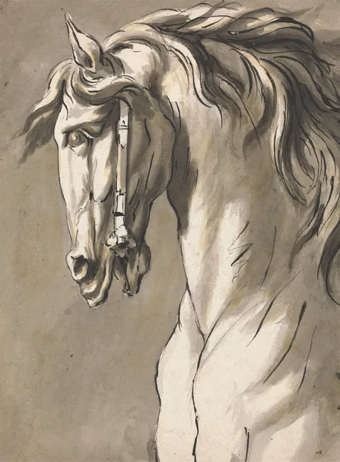 John Michael Rysbrack, Study of a Horse's Head