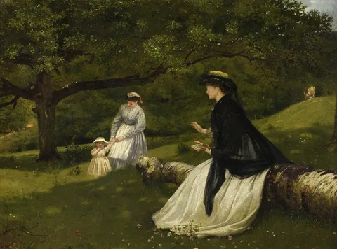 Frederick Walker, Mother with a baby and a nursemaid