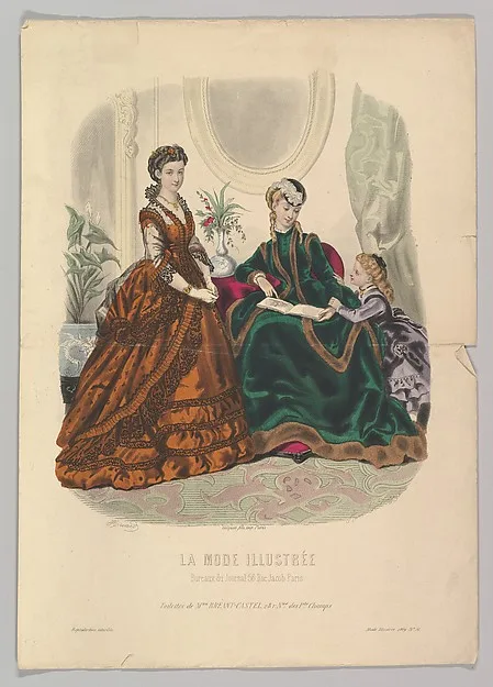 Adele-Anais Toudouze, No. 51, from "La Mode Illustrée"
