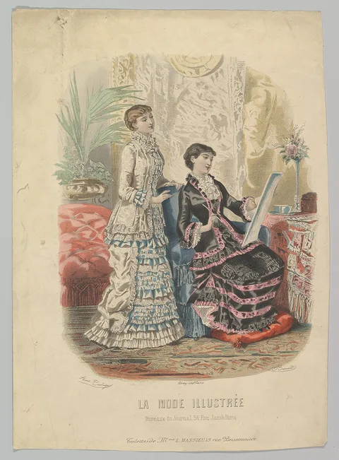 Adele-Anais Toudouze, Toilettes de Mme. L. Massieu, from La Mode Illustrée
