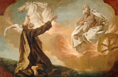 Giuseppe Angeli, Elijah Taken Up in a Chariot of Fire