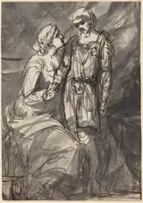 Henri-Pierre Danloux, Two Figures in Classical Dress