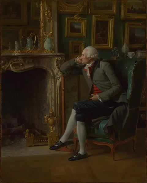 Henri-Pierre Danloux, The Baron de Besenval in his Salon de Compagnie