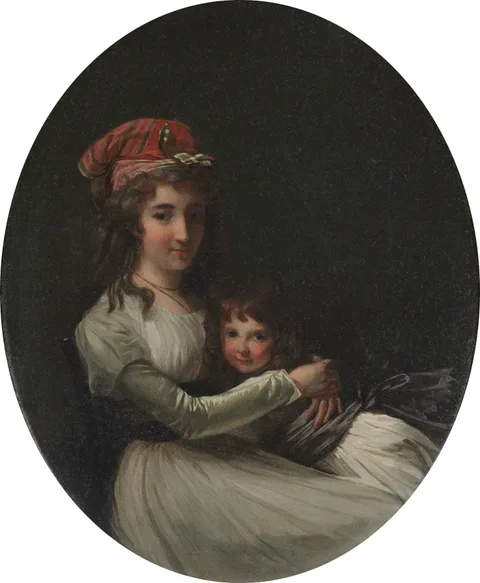 Henri-Pierre Danloux, Portrait of a Mother and Daughter