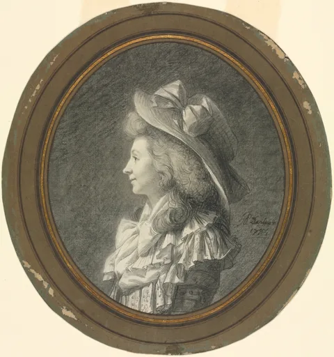 Henri-Pierre Danloux, Woman in Profile, Turned to the Left