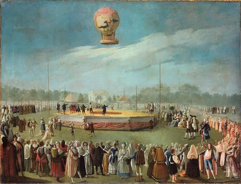 Antonio Carnicero, Ascent of a Balloon in the Presence of the Court of Charles IV
