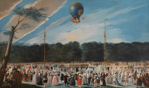 Antonio Carnicero, Ascent of a Montgolfier Balloon at Aranjuez