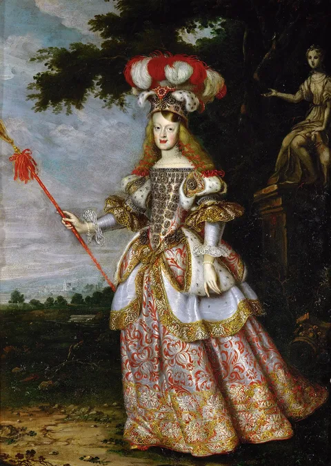Jan Thomas van Ieperen, Infanta Margaret Theresa (1651-1673), Empress, in theater dress