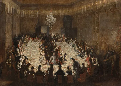 Jan Thomas van Ieperen, Court table at the time of Emperor Leopold I