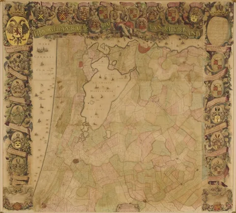 Romeyn de Hooghe, Hoogheemraadschap Rijnland map, 2nd edition, 1687