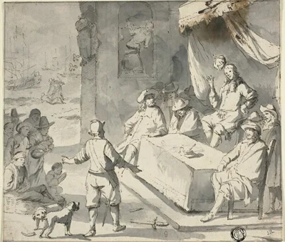Romeyn de Hooghe, Scene from Dutch History: Supplicants before Ruler
