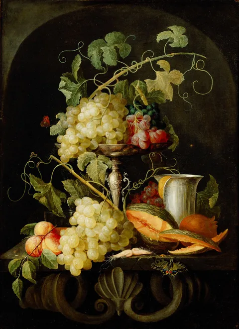 Jan van den Hecke, Still life with fruit