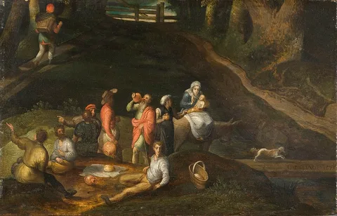 Gillis Mostaert, Landscape with the Holy Family