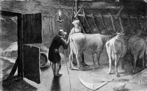 Gillis Mostaert, A Cowshed