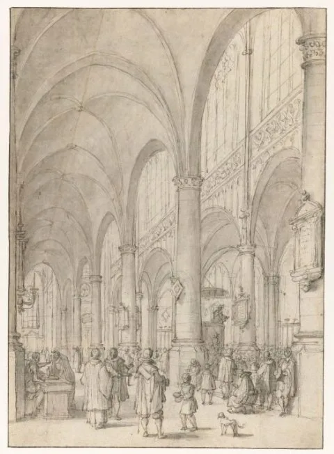Daniël de Blieck, Interieur van de Sint-Jacobskerk te Antwerpen