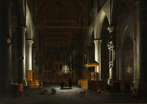 Daniël de Blieck, Interior of the Church of St. Lawrence in Rotterdam