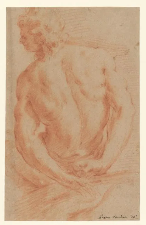 Pietro della Vecchia, Studie van een mannelijk naakt