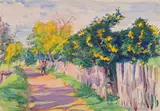 Dodge MacKnight, A Lane Through an Orange Grove, Orihuela