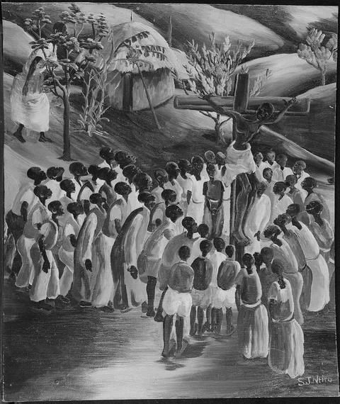 Sam Joseph Ntiro, Kakindo Crucifixion (photograph of original color work)