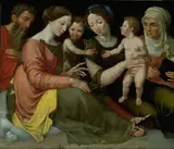 Vincent Sellaer, The Holy Family with the Infant St John, St Elizabeth and St Anna