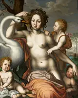 Vincent Sellaer, Leda with swan and children