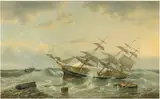 Egide Linnig, The three-master 'Constant' off the coast of New Guinea