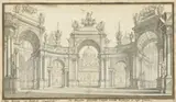 Giuseppe Galli da Bibbiena, Decorontwerp van het Forum Romanum