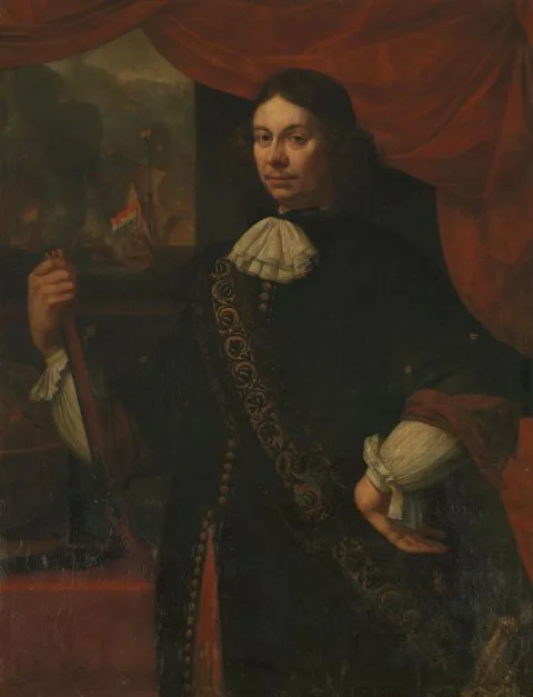 Jan van Neck, Portrait of Cornelis Jacobsz de Boer, Captain in the Navy