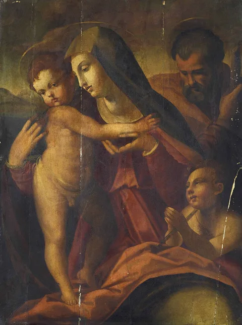 Francesco Brina, The Holy Family with St. John the Baptist