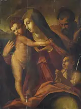 Francesco Brina, The Holy Family with St. John the Baptist