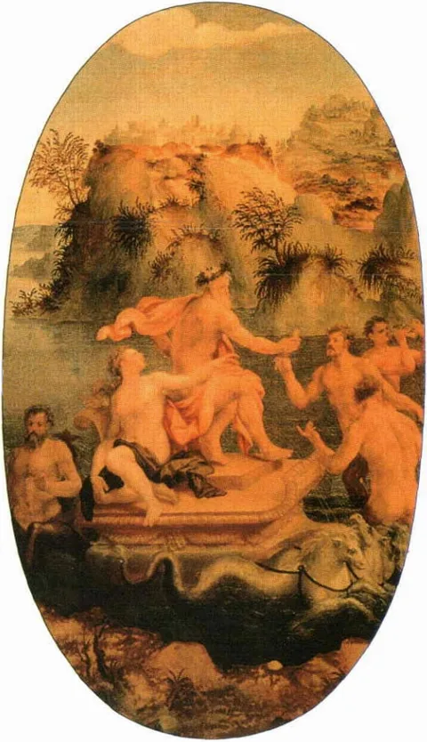 Francesco Brina, Poseidon and his Chariot / Neptune and Amphitrite
