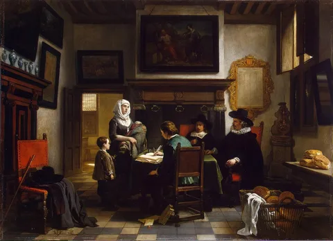 Hubertus van Hove, Distribution of Charity in the Alms-House