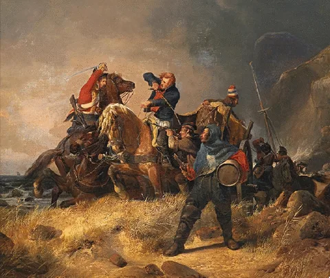 Henry Ritter, Battle with smugglers on the English coast