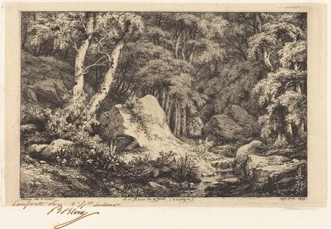 Eugène Blery, Au ravin de la faille, Auvergne (The Ravine at Auvergne)