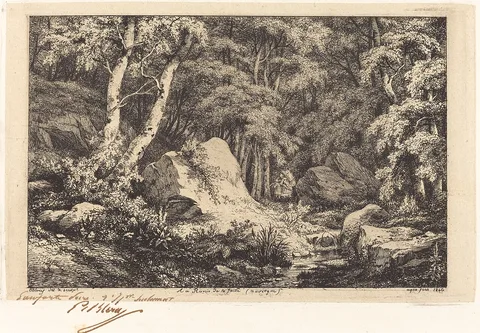 Eugène Blery, Au ravin de la faille, Auvergne (The Ravine at Auvergne)
