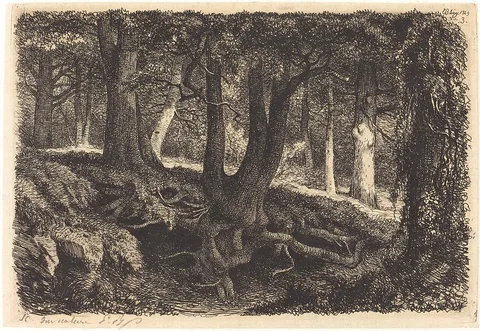 Eugène Blery, L'arbre aux racines (Tree with Roots)