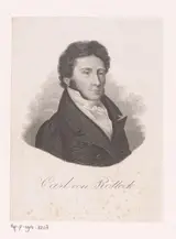 Karl Ludwig Frommel, Portret van Karl von Rotteck