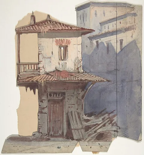 Eugène Ciceri, Design for a Stage Set at the Opéra, Paris