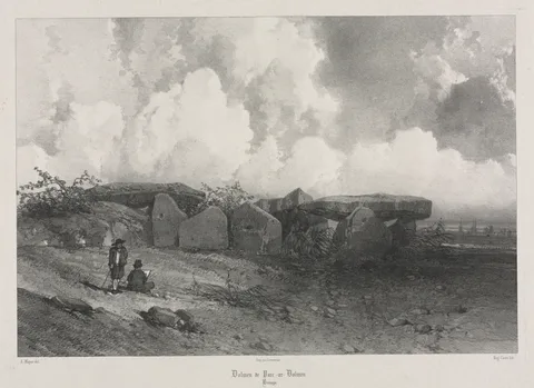Eugène Ciceri, Voyages pittoresques et romantiques dans l'ancienne France: Bretagne: Dolmen de Parc-ar-Colmen